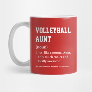 Volleyball Number 3 Aunt Volleyball Aunt Definition Funny Mug